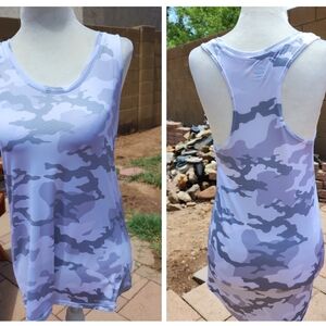 Athletic Works XS 0-2 Grey and White Camo Tank Top Womens